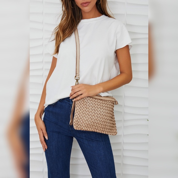 Milio Milano Handbags - (137-BGE) INTRECCIATO (BRAIDED) SHOULDER/CROSSBODY BAG